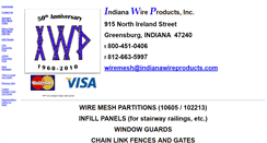 Desktop Screenshot of indianawireproducts.com