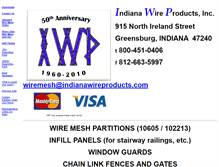 Tablet Screenshot of indianawireproducts.com